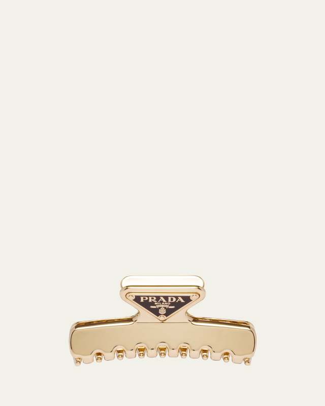 Large Triangle Logo Jaw Hair Clip